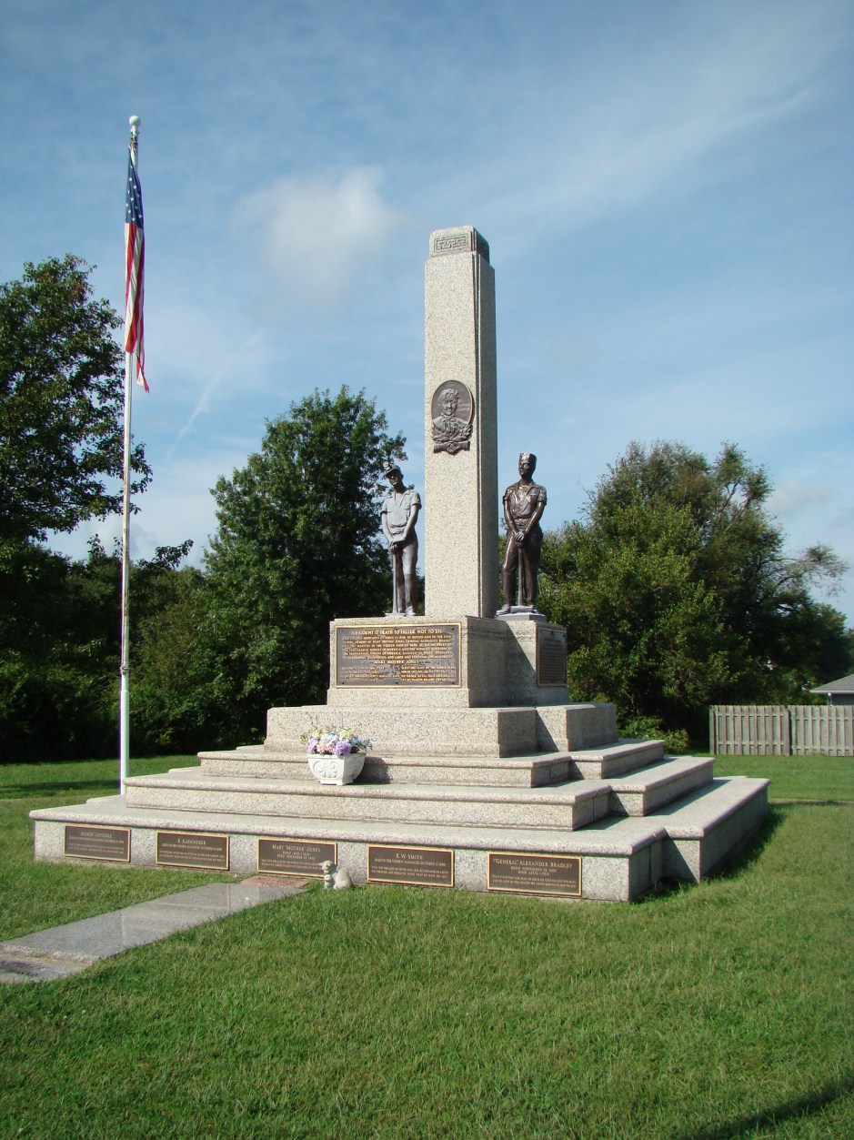 Miners were killed during a parade of striking miners in Galena, KS. This is a monument to their sacrifice. It is also a monument to Mother Jones. Galena is off of Route 66.