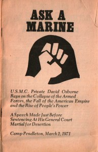 Ozzie's speech to the court at his court-martial at Camp Pendleton