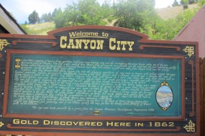 The history of Canyon City which was very colorful.