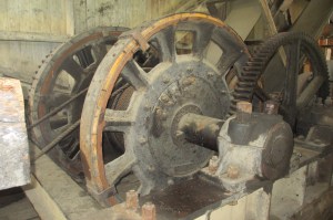 Huge gears drove this gargantuan machine