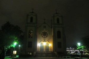 The Catholic Cathedral, many of the immigrants that settled in Auraria were catholic
