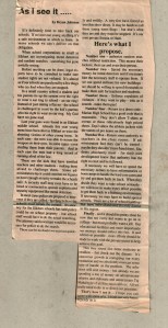 As I See It on Schools